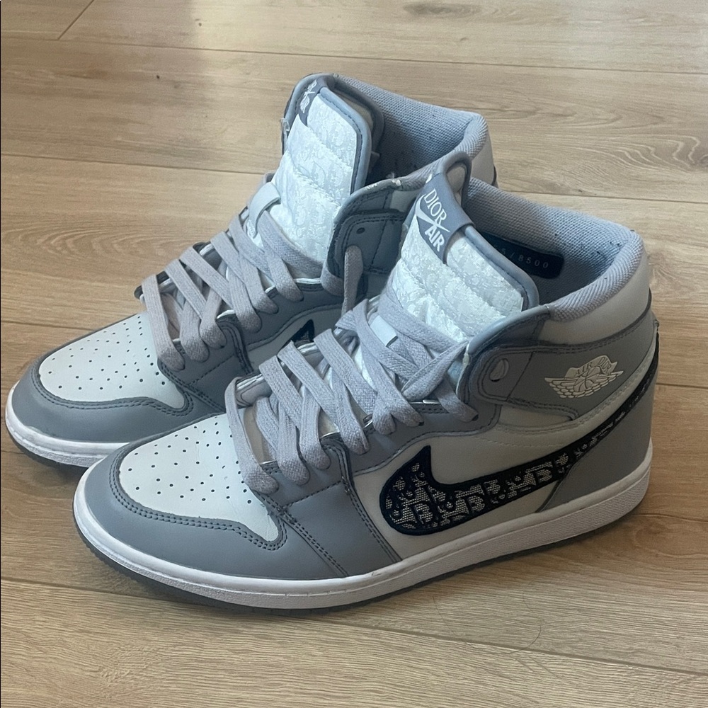 Gray High-Top Sneakers
